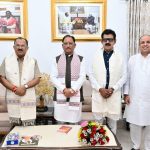 मुख्यमंत्री विष्णु देव साय से राजस्थान विधानसभा अध्यक्ष वासुदेव देवनानी ने की सौजन्य भेंट