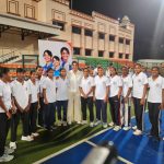 अंतरराष्ट्रीय क्रिकेटर हरलीन देओल ने हॉकी अकादमी के खिलाडि़यों से की मुलाकात, दिया मेहनत और आत्मविश्वास का मंत्र